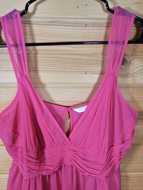 Victoria's Secret Y2K Vintage Babydoll Sheer Chiffon Chemise Slip Pink Large